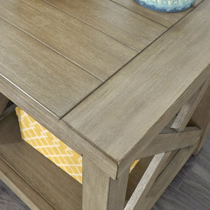 Homestyles Mountain Lodge Gray End Table