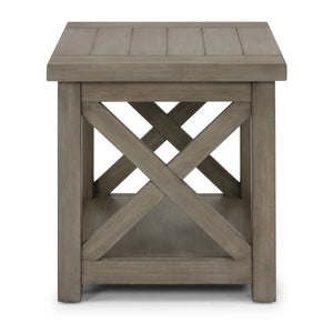 Homestyles Mountain Lodge Gray End Table