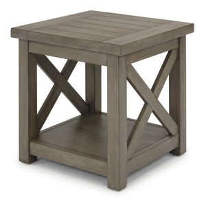 Homestyles Mountain Lodge Gray End Table