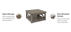 Homestyles Mountain Lodge Gray Coffee Table
