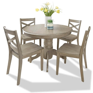 Homestyles Mountain Lodge Gray 5 Piece Dining Set