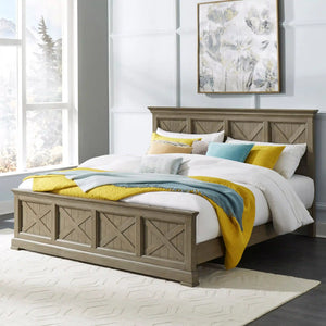 Homestyles Mountain Lodge Gray King Bed