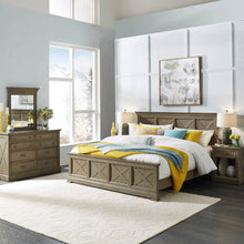 Load image into Gallery viewer, Homestyles Mountain Lodge Gray King Bed, Nightstand and Dresser with Mirror
