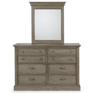 Homestyles Mountain Lodge Gray Dresser with Mirror