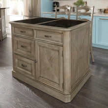 Load image into Gallery viewer, Homestyles Mountain Lodge Gray 3 Piece Kitchen Island Set