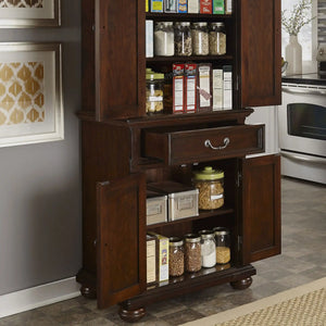 Homestyles Colonial Classic Brown Pantry