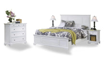 Load image into Gallery viewer, Homestyles Naples Off-White Queen Bed, Nightstand and Chest