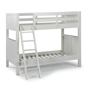 Homestyles Naples Off-White Twin Over Twin Bunk Bed