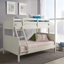 Load image into Gallery viewer, Homestyles Naples Off-White Twin Over Full Bunk Bed