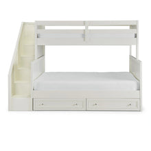 Load image into Gallery viewer, Homestyles Naples Off-White Twin Over Full Bunk Bed