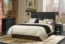 Load image into Gallery viewer, Homestyles Bedford Black Queen Headboard, Nightstand and Chest