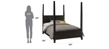 Load image into Gallery viewer, Homestyles Bedford Black King Poster Bed