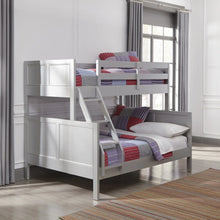 Load image into Gallery viewer, Homestyles Venice Gray Twin Over Full Bunk Bed