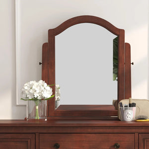 Homestyles Lafayette Brown Vanity with Mirror