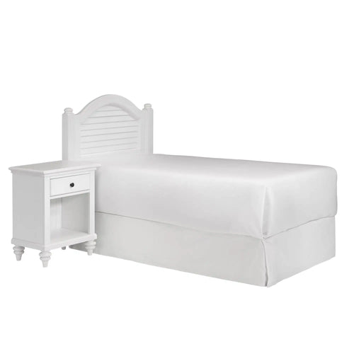 Homestyles Bermuda Off-White Twin Headboard and Nightstand