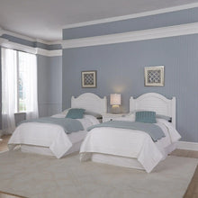 Load image into Gallery viewer, Homestyles Bermuda Off-White Two Twin Headboards and Nightstand