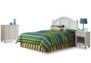 Homestyles Bermuda Off-White Queen Headboard, Nightstand and Chest