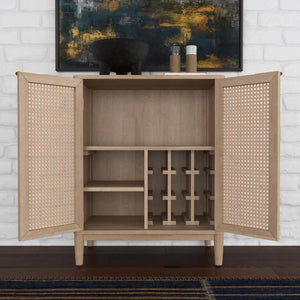 Homestyles Brentwood Brown Bar Cabinet