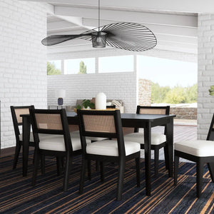 Homestyles Brentwood Black Rectangle Dining Table