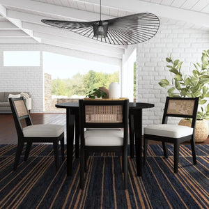 Homestyles Brentwood Black Round Dining Set