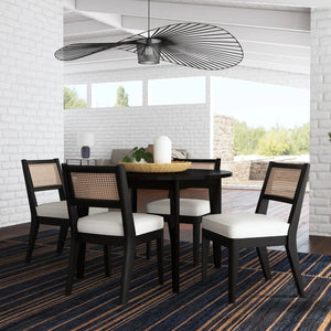 Homestyles Brentwood Black Round Dining Set