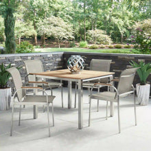 Load image into Gallery viewer, Homestyles Aruba Gray 5 Piece Outdoor Dining Set
