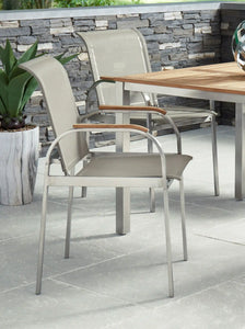 Homestyles Aruba Gray Outdoor Chair Pair
