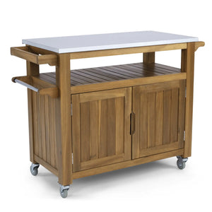 Homestyles Maho Brown Outdoor Barbeque Cart