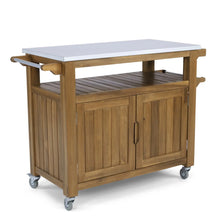 Load image into Gallery viewer, Homestyles Maho Brown Outdoor Barbeque Cart