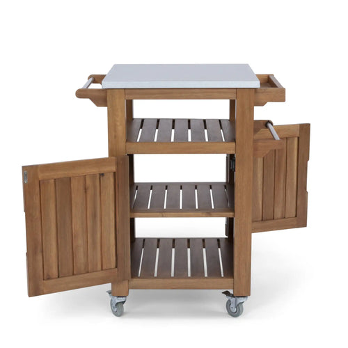 Homestyles Maho Brown Outdoor Kitchen Cart