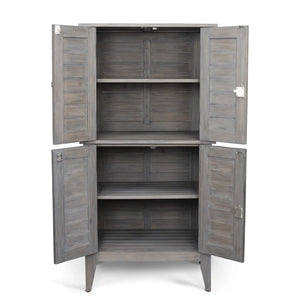 Homestyles Maho Gray Storage Cabinet