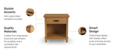 Load image into Gallery viewer, Homestyles Oak Park Brown Nightstand