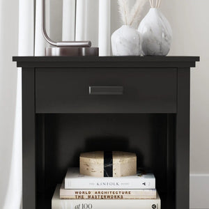 Homestyles Oak Park Black Nightstand