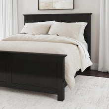 Load image into Gallery viewer, Homestyles Oak Park Black Queen Bed and Nightstand