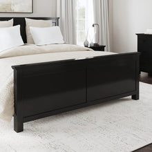 Load image into Gallery viewer, Homestyles Oak Park Black King Bed