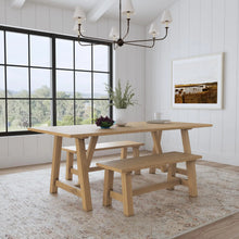 Load image into Gallery viewer, Homestyles Trestle Brown Dining Table