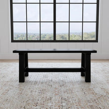 Load image into Gallery viewer, Homestyles Trestle Black Dining Bench