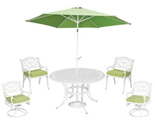 Load image into Gallery viewer, Homestyles Sanibel White 6 Piece Outdoor Dining Set