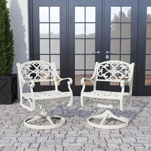 Load image into Gallery viewer, Homestyles Sanibel White Outdoor Swivel Rocking Chair