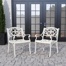 Load image into Gallery viewer, Homestyles Sanibel White Outdoor Chair Pair