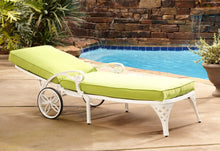 Load image into Gallery viewer, Homestyles Sanibel White Outdoor Chaise Lounge