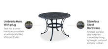 Load image into Gallery viewer, Homestyles Sanibel Black Outdoor Dining Table
