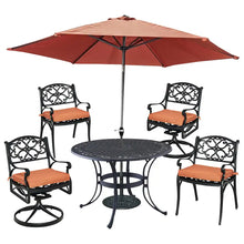Load image into Gallery viewer, Homestyles Sanibel Black 6 Piece Outdoor Dining Set