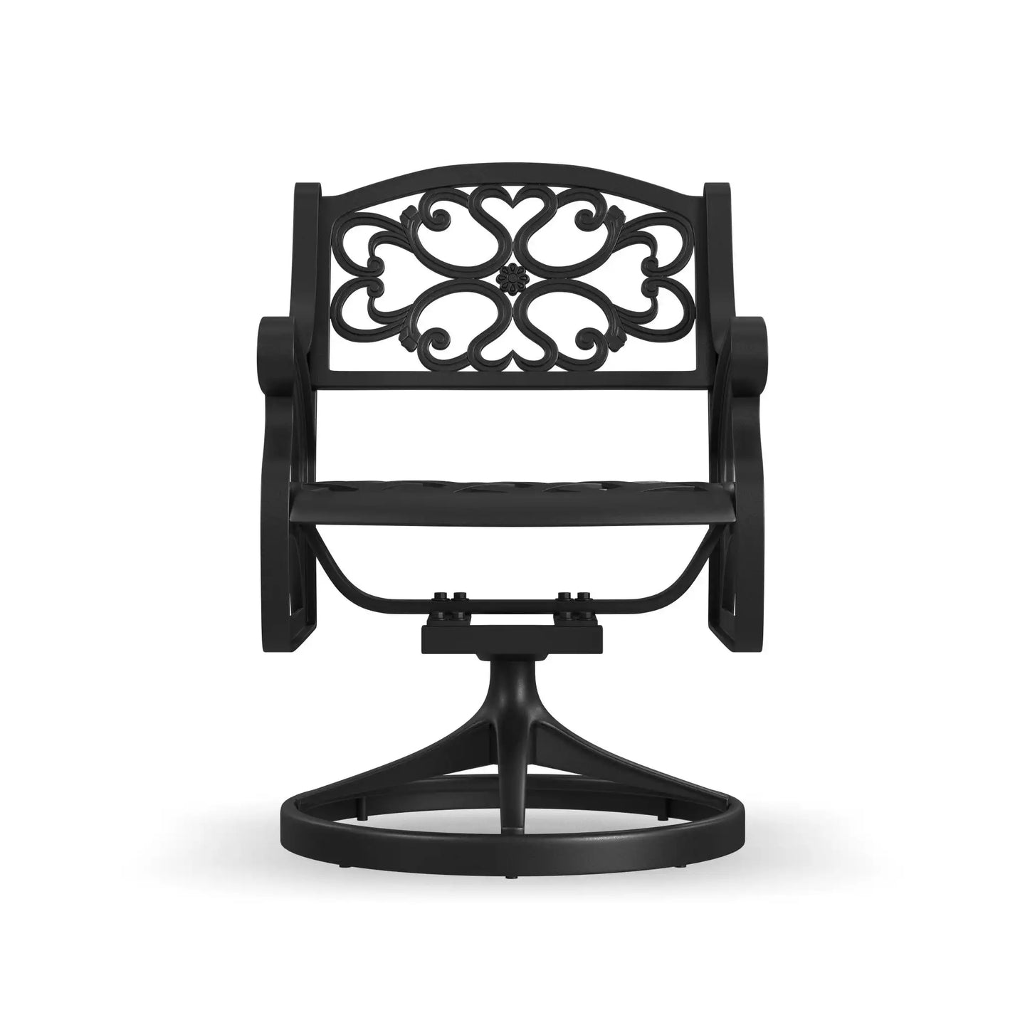 Homestyles Sanibel Black Outdoor Swivel Rocking Chair