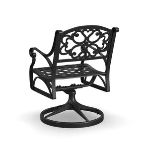 Homestyles Sanibel Black Outdoor Swivel Rocking Chair