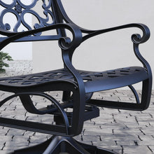 Load image into Gallery viewer, Homestyles Sanibel Black Outdoor Swivel Rocking Chair