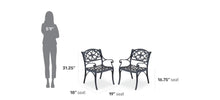 Load image into Gallery viewer, Homestyles Sanibel Black Outdoor Chair Pair