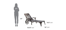 Load image into Gallery viewer, Homestyles Sanibel Black Outdoor Chaise Lounge