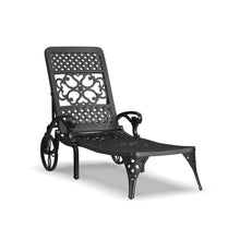Load image into Gallery viewer, Homestyles Sanibel Black Outdoor Chaise Lounge