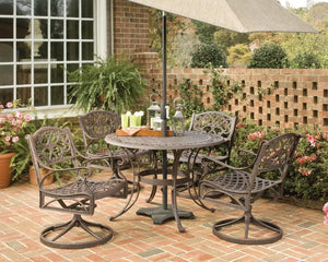 Homestyles Sanibel Bronze 5 Piece Outdoor Dining Set